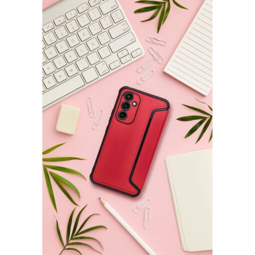 Samsung A54 kaaned kunstnahast RAZOR Book punane 2