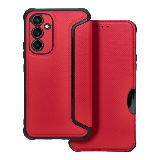 Samsung A54 kaaned kunstnahast RAZOR Book punane scaled