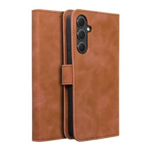 Samsung A54 kaaned kunstnahast TENDER Book pruun 2