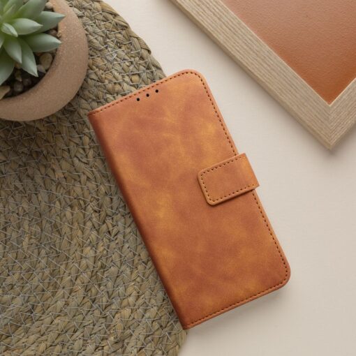 Samsung A54 kaaned kunstnahast TENDER Book pruun 4