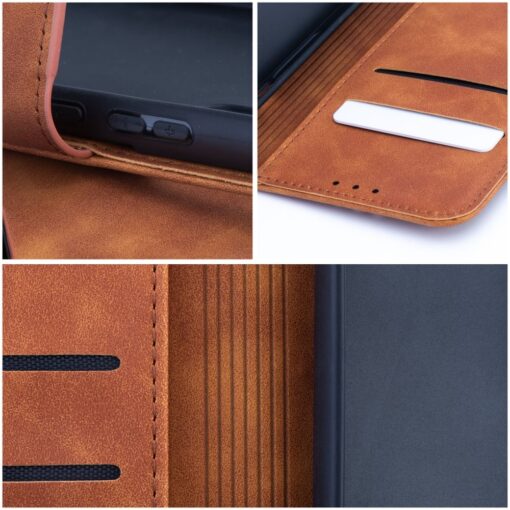 Samsung A54 kaaned kunstnahast TENDER Book pruun 8