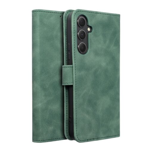 Samsung A54 kaaned kunstnahast TENDER Book roheline 2
