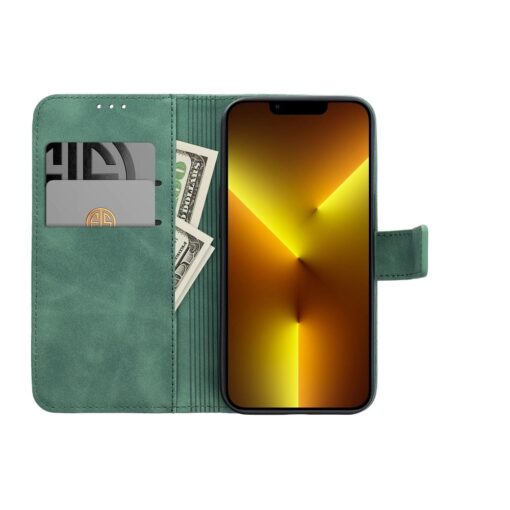 Samsung A54 kaaned kunstnahast TENDER Book roheline 3