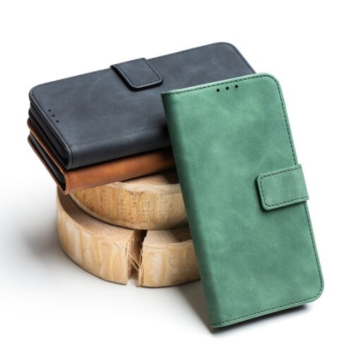 Samsung A54 kaaned kunstnahast TENDER Book roheline 5