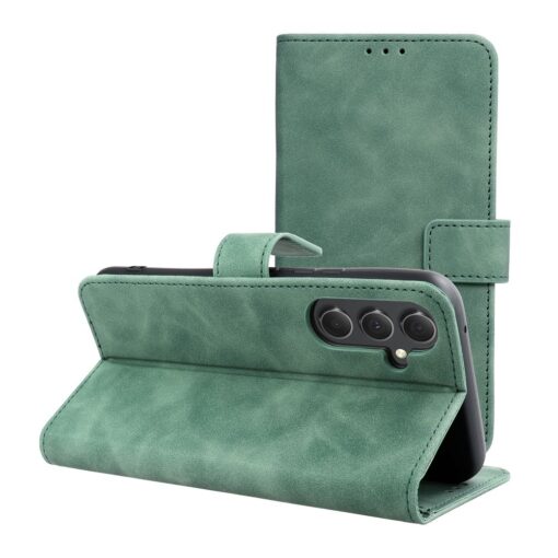 Samsung A54 kaaned kunstnahast TENDER Book roheline
