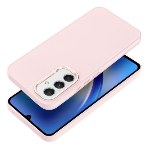 Samsung A54 umbris plastikust FRAME puudrroosa 2
