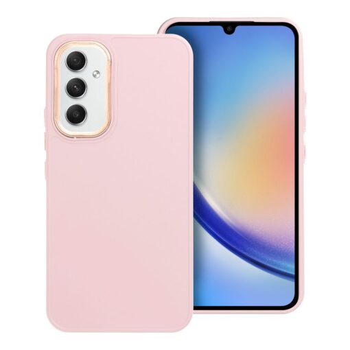 Samsung A54 umbris plastikust FRAME puudrroosa