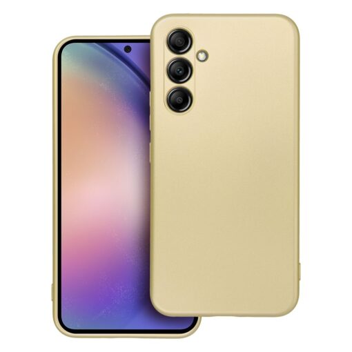 Samsung A54 umbris silikoonist METALLIC kuldne