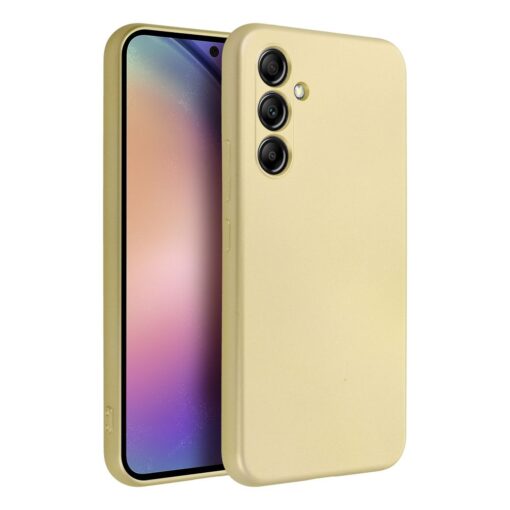Samsung A54 umbris silikoonist METALLIC kuldne 7