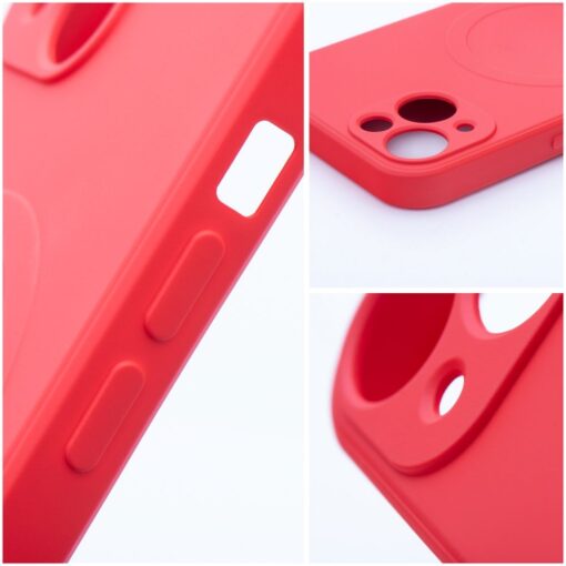 Samsung A54 umbris silikoonist MagSafe SILICONE MAG COVER punane 3