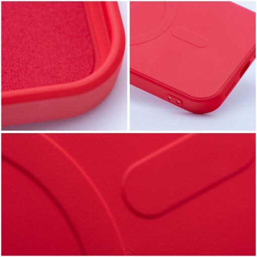 Samsung A54 umbris silikoonist MagSafe SILICONE MAG COVER punane 4