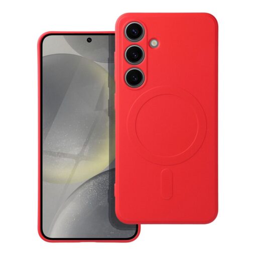 Samsung A54 umbris silikoonist MagSafe SILICONE MAG COVER punane