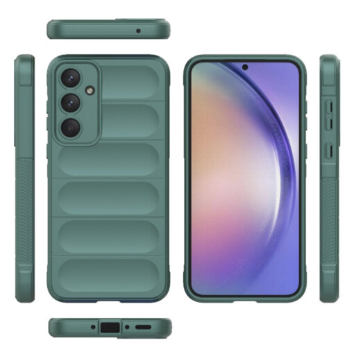 Samsung A54 umbris silikoonist Magic Shield roheline 1