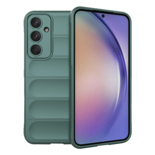 Samsung A54 umbris silikoonist Magic Shield roheline