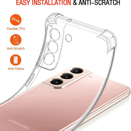 Samsung A54 umbris silikoonist Shockproof Clear Silicone labipaistev 3