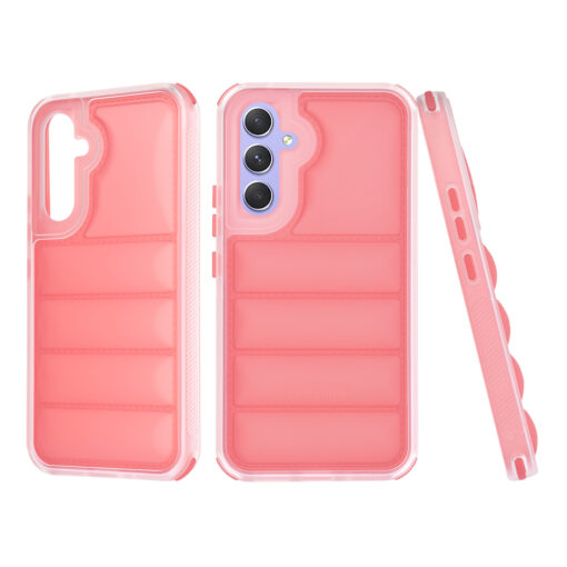 Samsung A54 umbris silikoonist Wave Shield punane