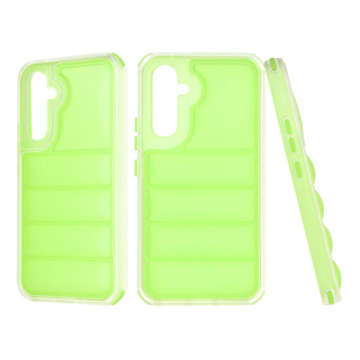 Samsung A54 umbris silikoonist Wave Shield roheline 1