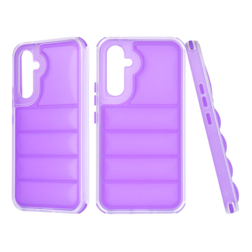Samsung A54 umbris silikoonist Wave Shield violetne 1