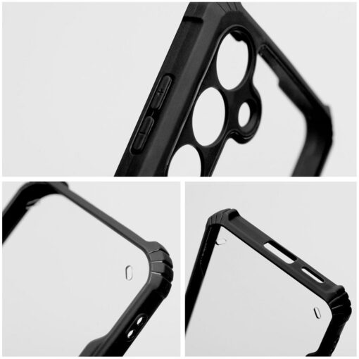 Samsung A54 umbris silikoonist ja plastikust ANTI DROP must 4