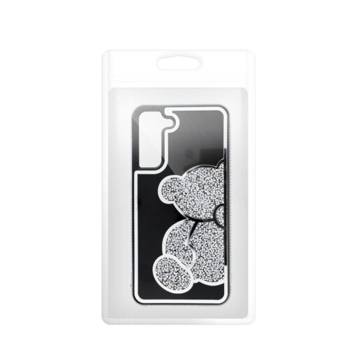 Samsung S22 umbris TEDDY plastikust taguse ja silikoonist servadega hobedane 2