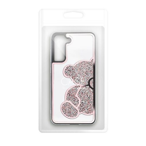 Samsung S22 umbris TEDDY plastikust taguse ja silikoonist servadega roosa 10