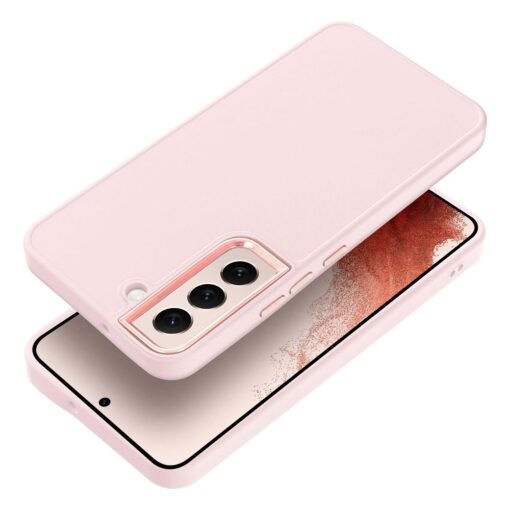 Samsung S22 umbris plastikust FRAME puudrroosa 2