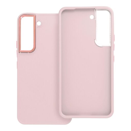 Samsung S22 umbris plastikust FRAME puudrroosa 3