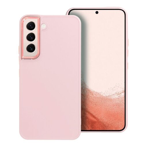 Samsung S22 umbris plastikust FRAME puudrroosa