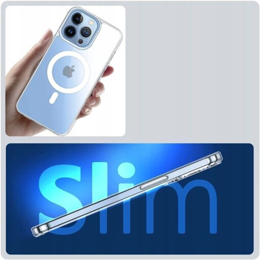Samsung S22 umbris silikoonist Flexair Hybrid MagSafe labipaistev 3