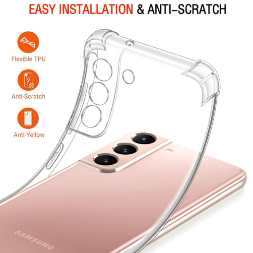 Samsung S22 umbris silikoonist Shockproof Clear Silicone labipaistev 2