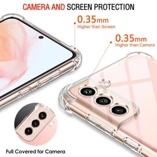 Samsung S22 umbris silikoonist Shockproof Clear Silicone labipaistev 3