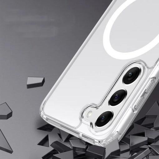 Samsung S22 umbris silikoonist ja plastikust MagSafe Pro labipaistev 1