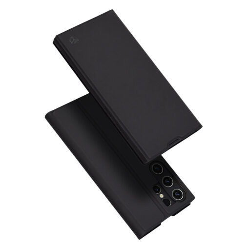 Samsung S23 Ultra kaaned kunstnahast Magskin Book must