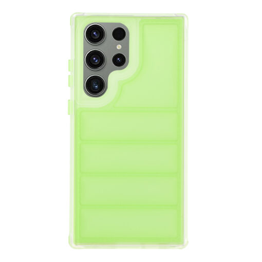 Samsung S23 Ultra umbris silikoonist Wave Shield roheline 2