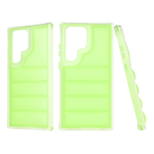 Samsung S23 Ultra umbris silikoonist Wave Shield roheline 3