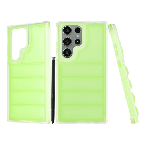 Samsung S23 Ultra umbris silikoonist Wave Shield roheline
