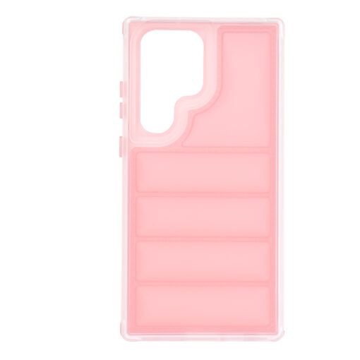 Samsung S23 Ultra umbris silikoonist Wave Shield roosa 1