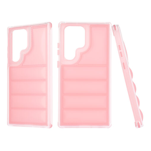 Samsung S23 Ultra umbris silikoonist Wave Shield roosa 3