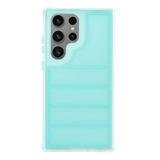 Samsung S23 Ultra umbris silikoonist Wave Shield turkiissinine 2