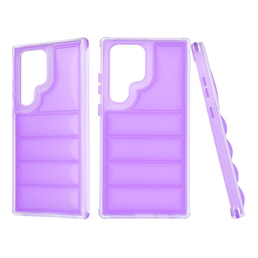 Samsung S23 Ultra umbris silikoonist Wave Shield violetne 3