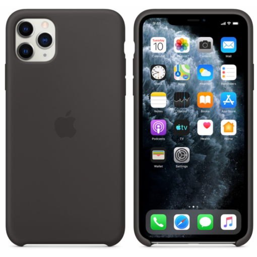 iPhone 11 PRO MAX umbris silikoonist Black MX002ZMA