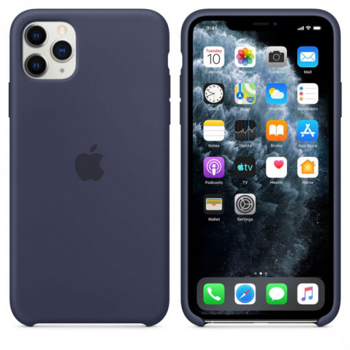 iPhone 11 PRO MAX umbris silikoonist Midnight Blue MWYW2ZMA