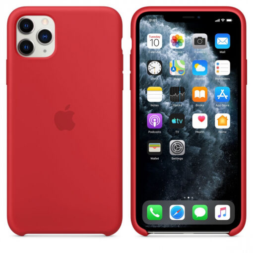 iPhone 11 PRO MAX umbris silikoonist Red MWYV2ZMA