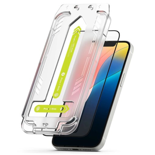 iPhone 13 13 Pro 14 16e kaitseklaas Ringke Easy Slide labipaistev 2 tk 1