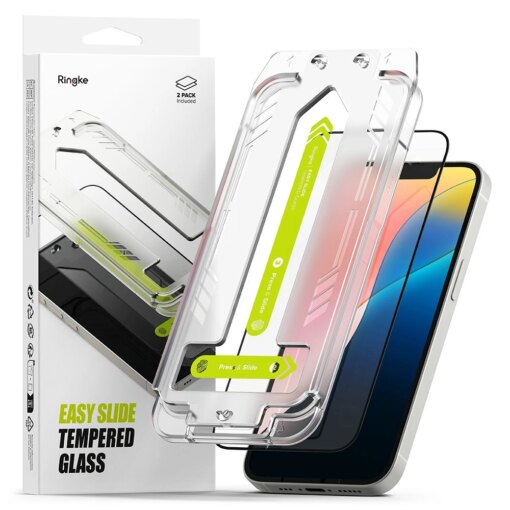 iPhone 13 13 Pro 14 16e kaitseklaas Ringke Easy Slide labipaistev 2 tk
