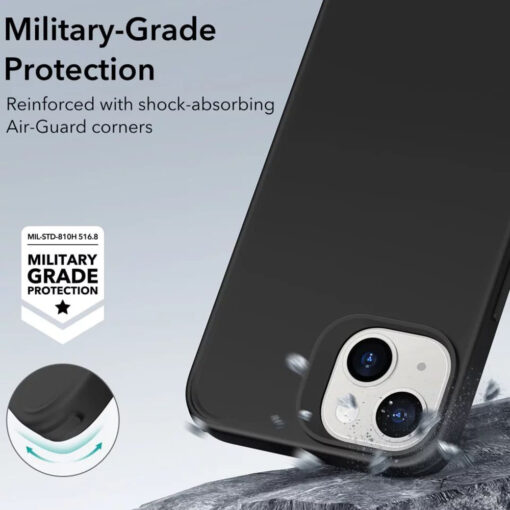iPhone 13 14 umbris plastikust ja silikoonist MagSafe ESR Classic Hybrid HaloLock must 3