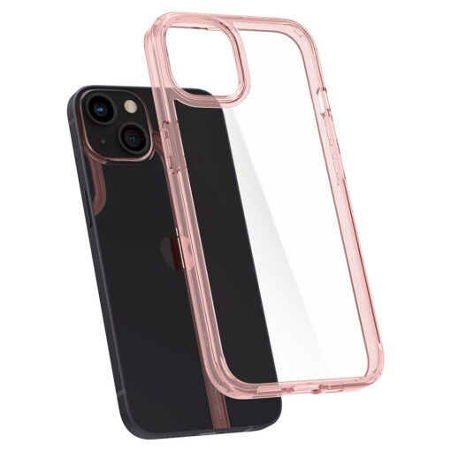 iPhone 13 Spigen Ultra Hybrid silikoonist umbris rooskristall 5