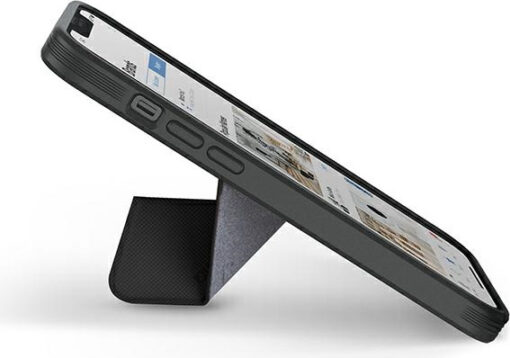 iPhone 13 umbris MagSafe UNIQ Transforma silikoonist raamiga must 3