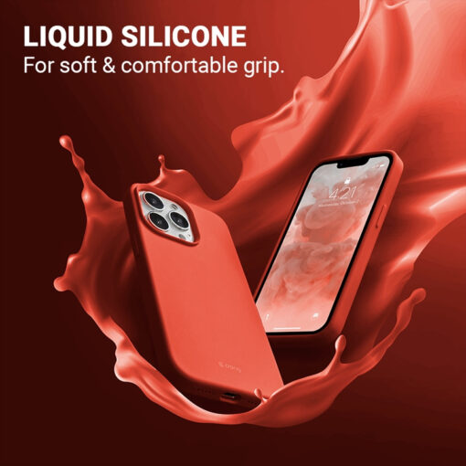 iPhone 13 umbris silikoonist Crong Color Cover korall 4