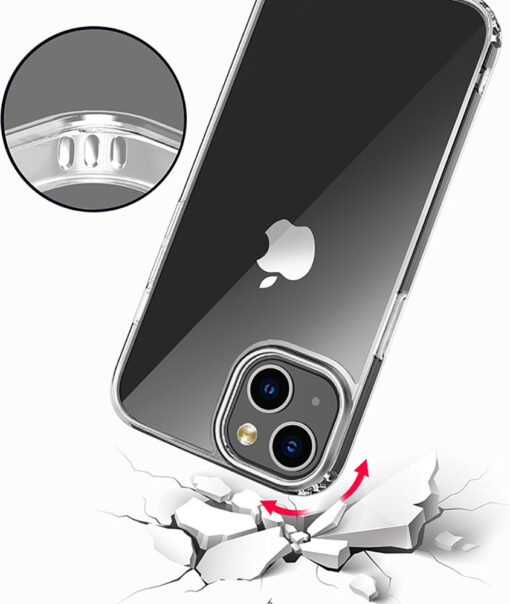 iPhone 13 umbris silikoonist Flexair Hybrid labipaistev 2